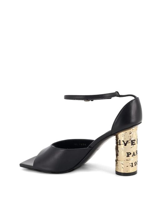 Givenchy White Tape-Heel Leather Sandals