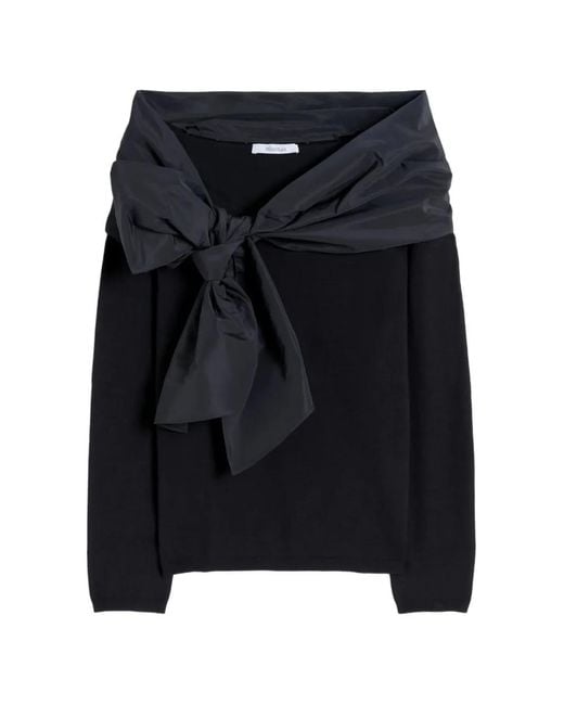 Max Mara Black Bow Sweater