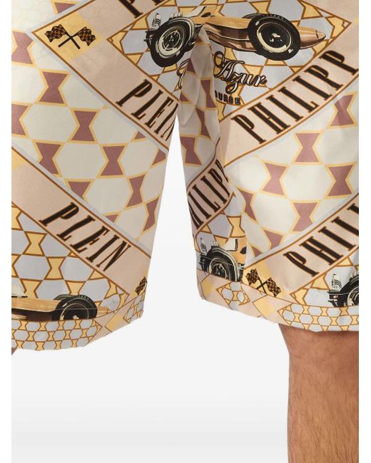 Short Imprimé Cool Kid Cut En Soie Philipp Plein pour homme en coloris Natural