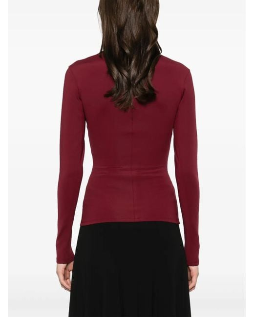 Mugler Red Top Mit Cut-Out