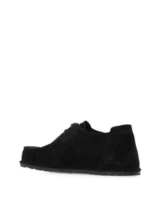 Birkenstock Black Lace-Up Suede Loafers for men