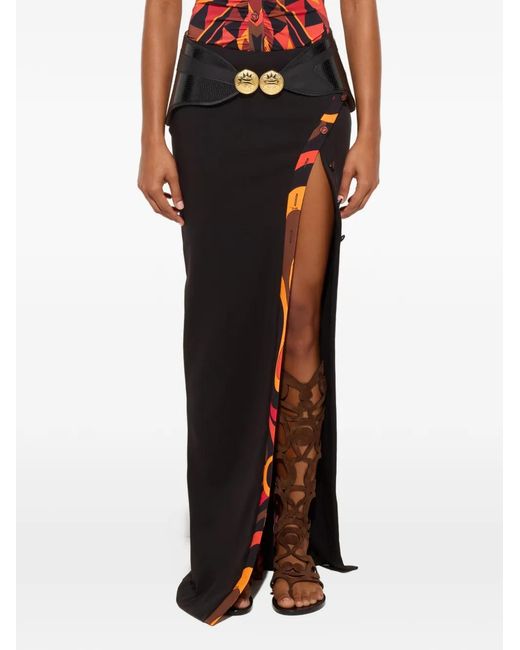 Emilio Pucci Black Superstretch Cady Skirt