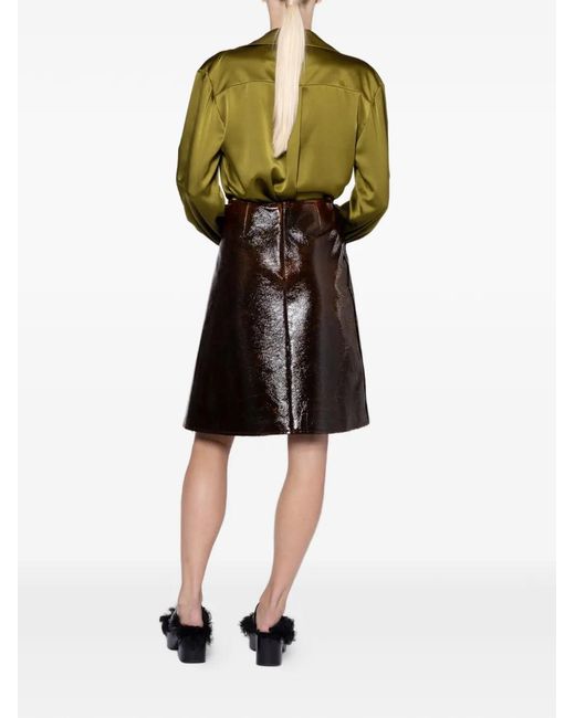 Roksanda Black Adil Wrap-Style Mini Skirt