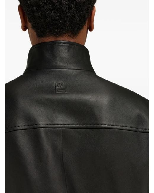 Ferragamo Black Reversible Nappa Blouson Jacket for men