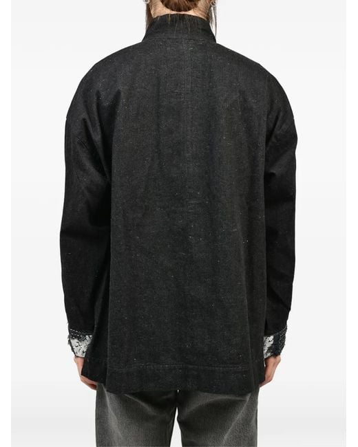 Dear BORO Black X Eric Haze Kung-Fu Denim Jacket for men