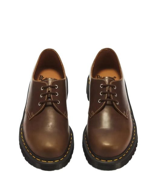 Derby Stringate di Dr. Martens in Brown da Uomo