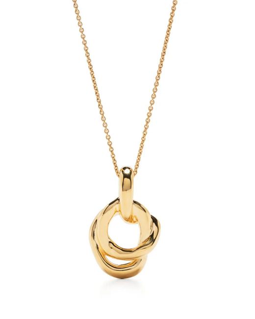 Missoma Metallic Molten Twisted-Pendant Necklace