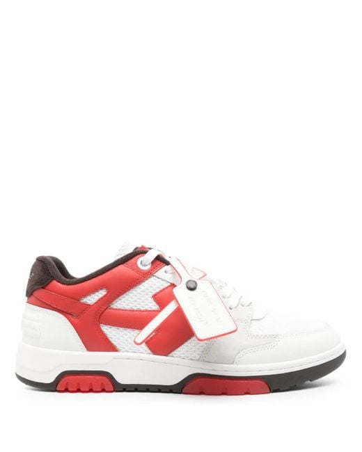 Off-White c/o Virgil Abloh Slim Out Of Office Low-Top Sneakers in het White voor heren