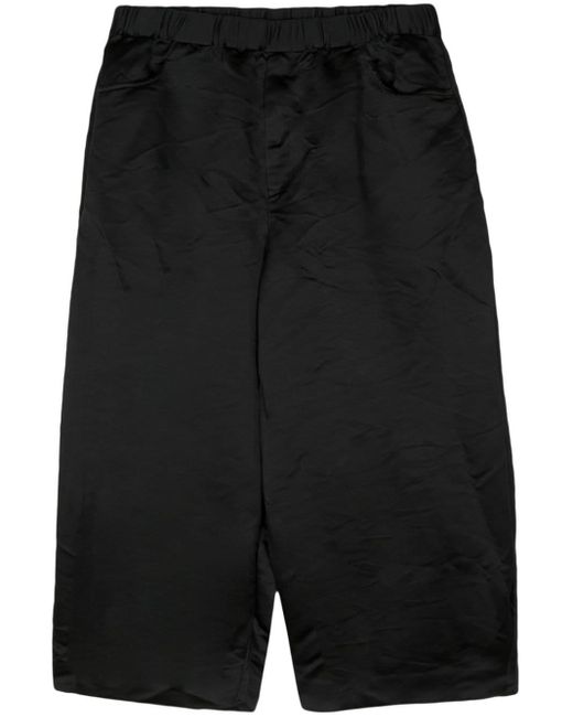 COMME DES GARÇON BLACK Black Elasticated-waist Wide-leg Shorts for men