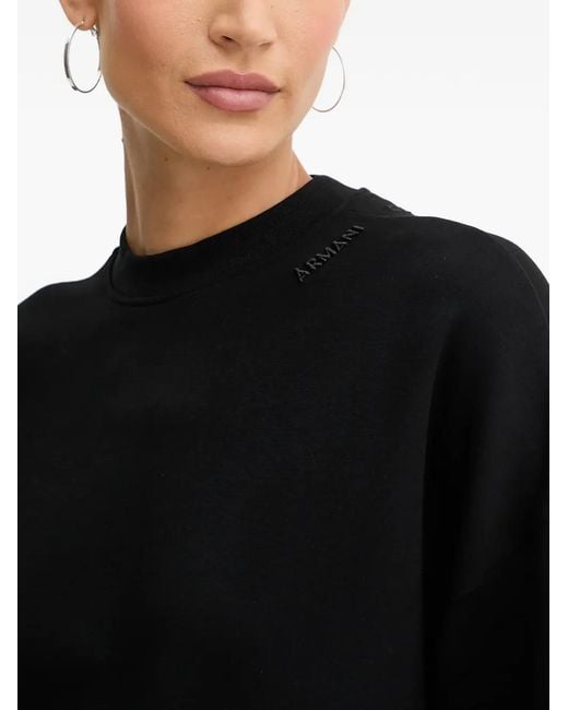 ARMANI EXCHANGE Black Mock Neck Sweatshirt