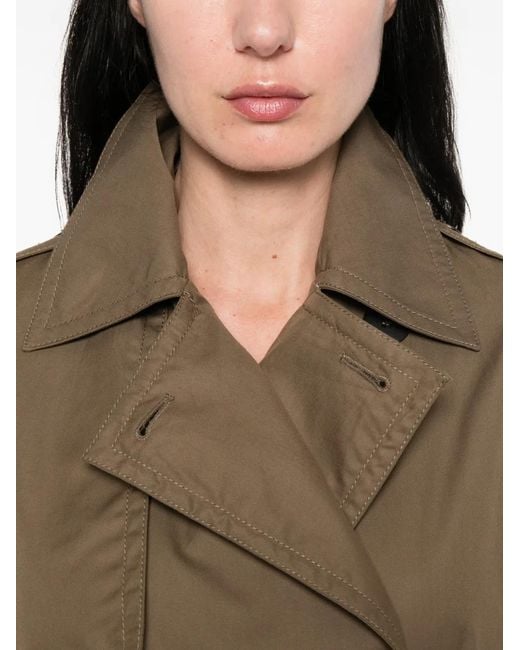 Max Mara Natural Double-Breasted Belted Coat