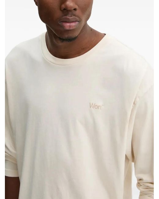Won Hundred White Long-Sleeve T-Shirt for men