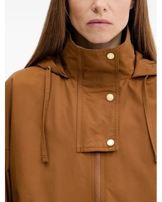 Chaqueta Cecile con capucha y cremallera Barbour de color Brown