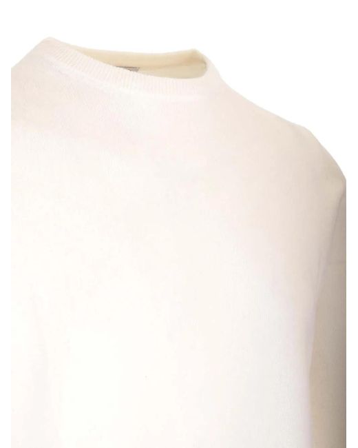 Al Duca D'aosta White Pull En Cachemire for men