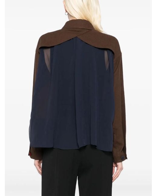 Undercover Brown Panel Detailing Jacket