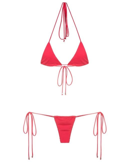 Amir Slama Red Halterneck Two-Piece Bikini