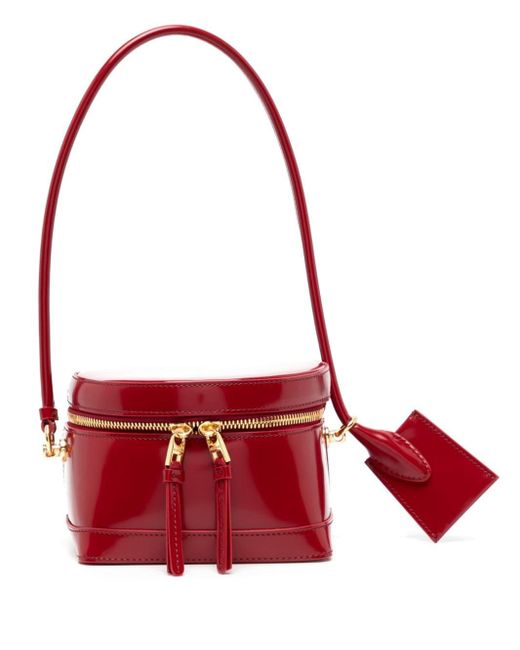 Jacquemus Red Le Vanito Leather Shoulder Bag