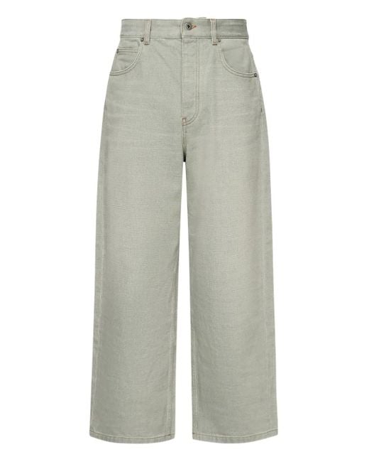 Loewe Gray Logo-Patch Jeans for men