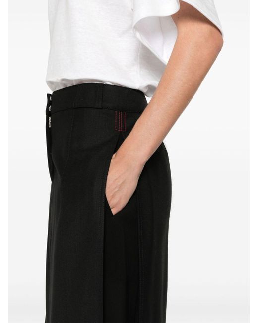 Victoria Beckham Black Tailored Maxi Skirt