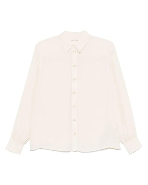 Liu Jo White Crepe Shirt
