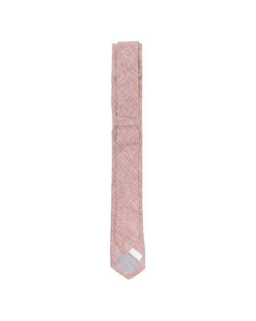 Eleventy White Woven Tie for men