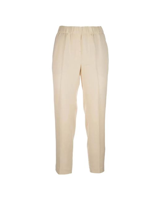 Peserico Natural Elasticated-Waist Trousers