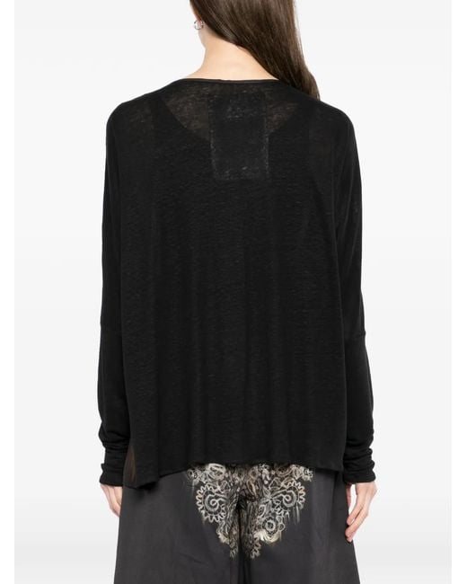 IA London Green Floral-Print Tie-Neck Knitwear