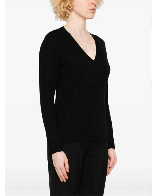 Max Mara Black Borel Top