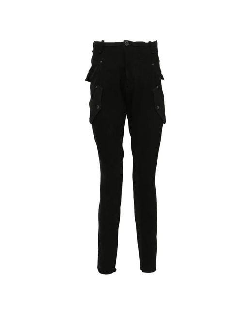Masnada Black Cargo Pants for men