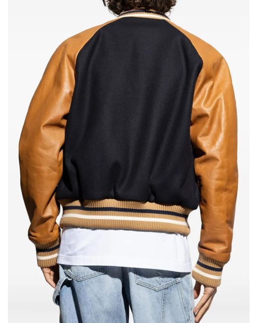 Chaqueta Bómber De Mezcla De Lana DSquared² de hombre de color Blue