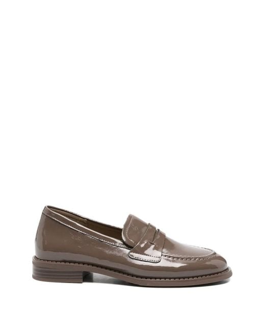 SERGIO MORETTI FIRENZE Brown Penny Loafers