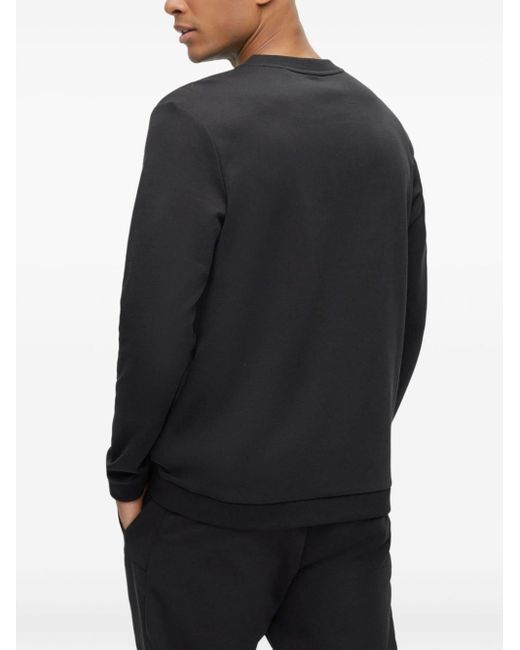 Boss Sweater Met Geborduurd Logo in het Black voor heren