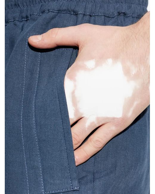Eleventy Blue Drawstring Bermuda Shorts for men