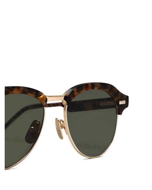 Thom Browne Green Tortoiseshell-Effect Pilot Sunglasses
