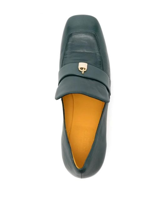 Madison Maison Green Lock 55Mm Leather Pumps
