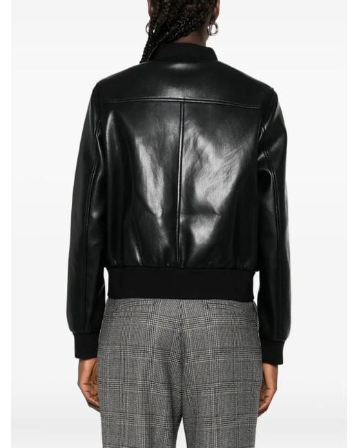 Twinset Black Button-Fastening Pocket Jacket