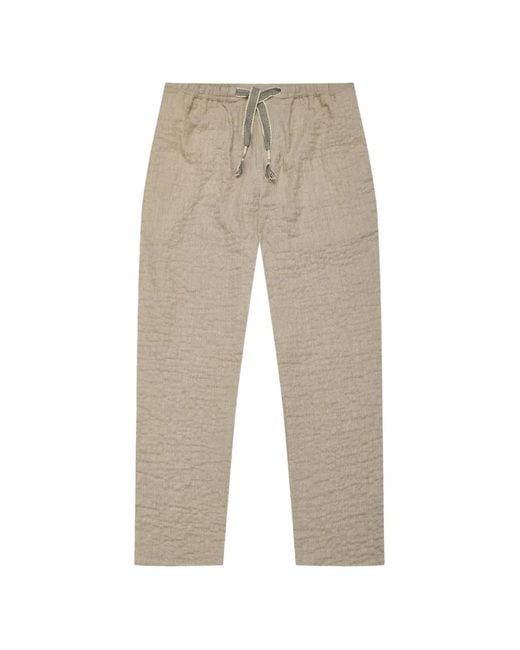 Orlebar Brown Natural Sonoran Drawstring-Detail Textured Cotton Trousers for men