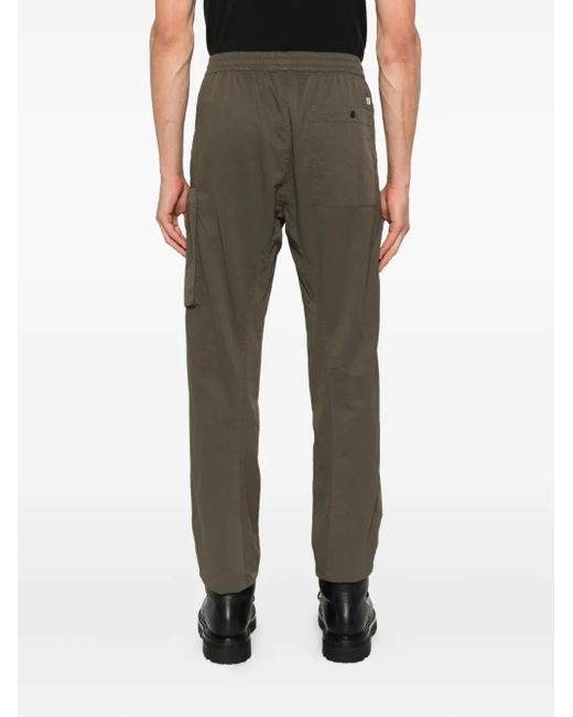 C P Company Gray Patch-Pocket Trousers for men