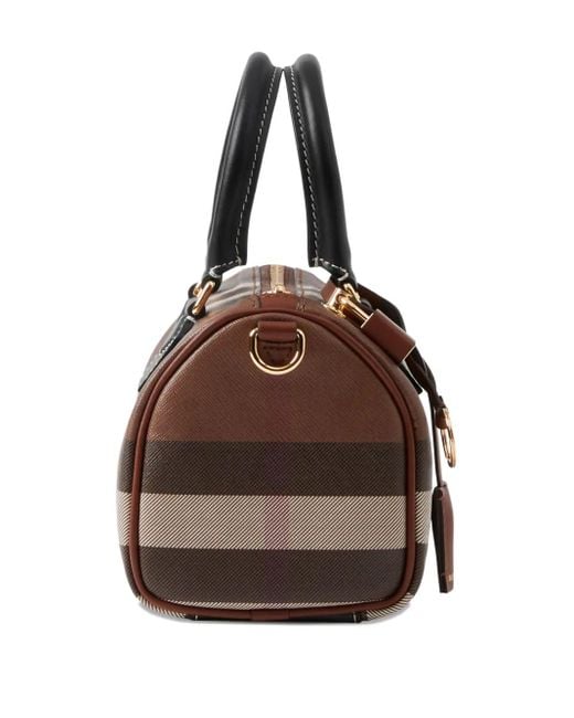 Burberry Brown Mini Check Tote Bag