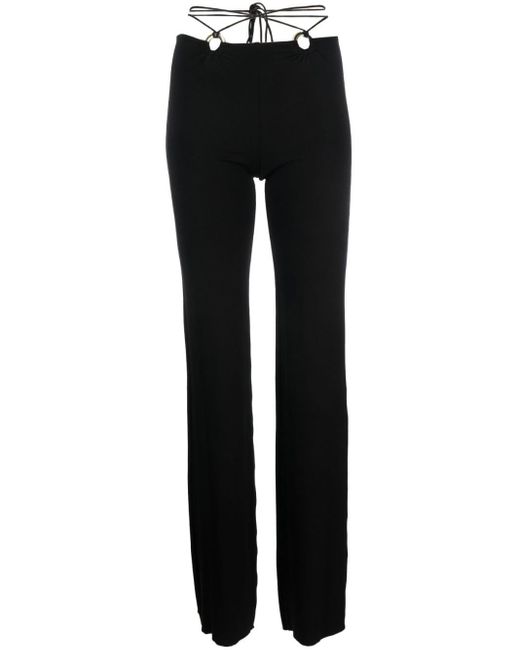 Pantalon Hanna à taille basse MANURI en coloris Black