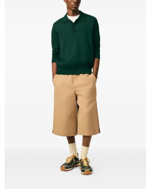 AMI Green Wool Polo for men