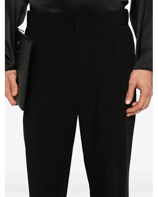 Giorgio Armani Black Virgin Wool Trousers for men