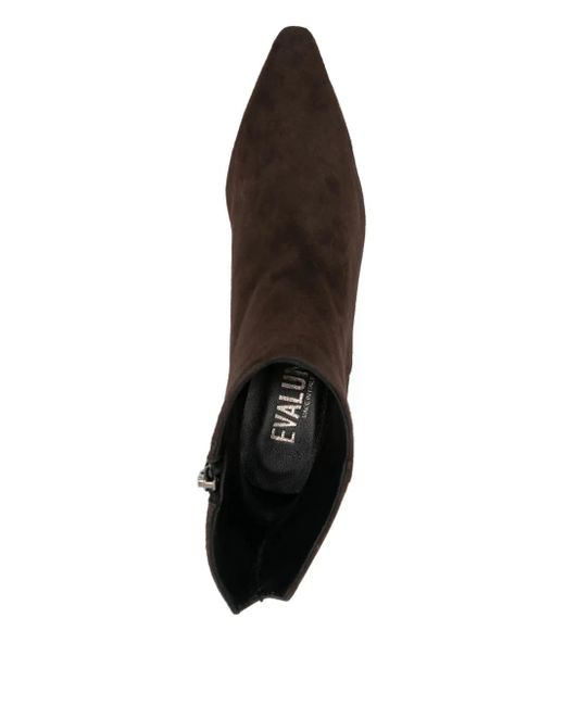 Evaluna 60 Mm Riverside Enkellaarzen Met Puntige Neus in het Brown