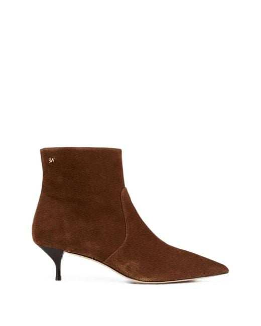 Stuart Weitzman Brown Mara Ankle Boots