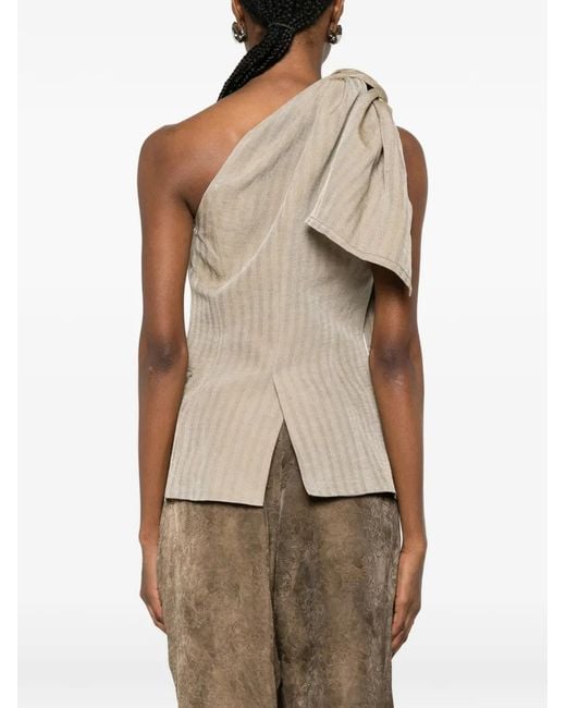 Uma Wang Natural Kaeen One-Shoulder Waistcoat