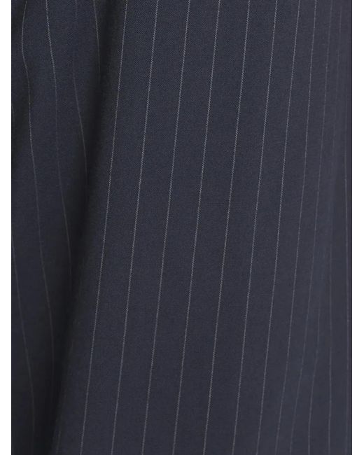 Barena Blue Pinstriped Elasticated Trousers for men