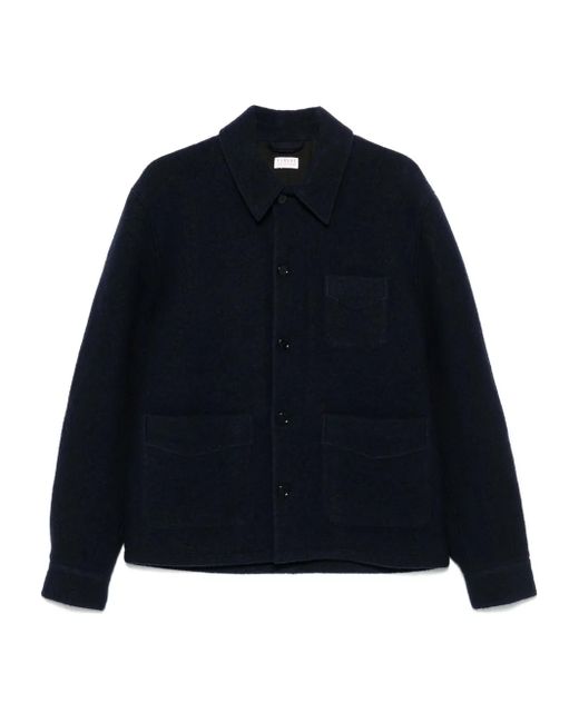 Fursac Blue Single-Breasted Blazer for men