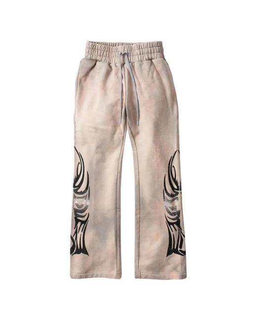 Who Decides War White Winged Graphic Sweatpants for men