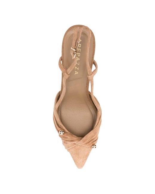 Apepazza Natural Suede Pumps