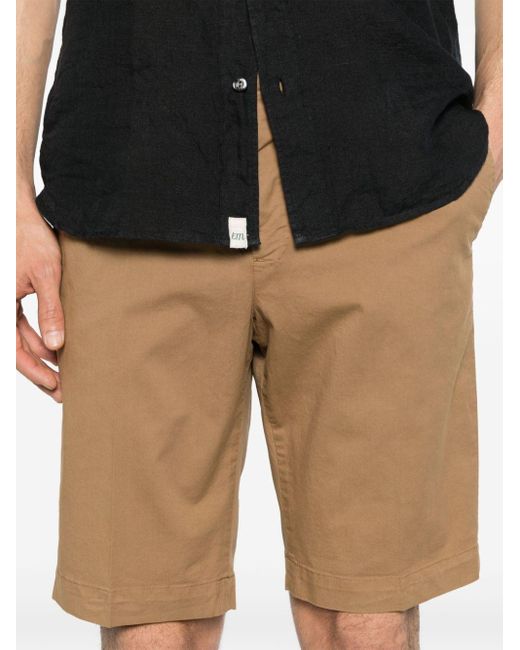 PT Torino Natural Slim-leg Cotton Chino Shorts for men